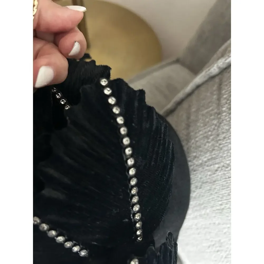 Jack McConnell Black Hat Rhinestones Church Derby EUC